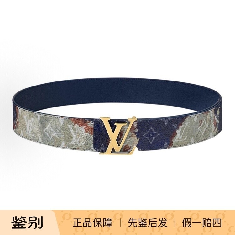 奢店 2025新款 LV/路易威登 正品 篝火印花限量40双面腰带 M8402U