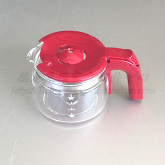 德龙滴漏咖啡机 ICM14011 红色咖啡壶   咖啡杯  红色 玻璃壶