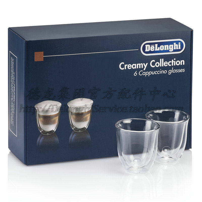 Delonghi/德龙 60ML*2 190ML*2 220ML*2 双层玻璃杯 3组礼盒套装