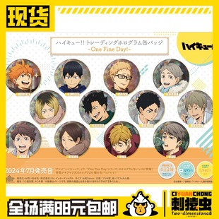 One Day 排球少年 盲盒 谷子 闪吧唧 现货 新秋冬 Fine 徽章 包邮