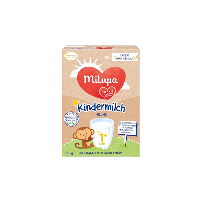 德国 美乐宝 米路米1+ 2+  Milupa Milumil 一岁两岁奶粉 爱他美
