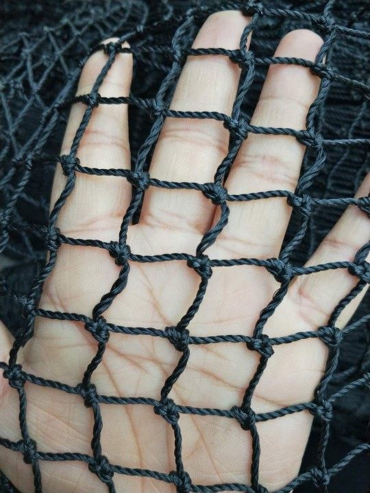 黑色网子防鸟网养殖网安全防护网渔网球场围网尼龙网果园鱼塘网箱