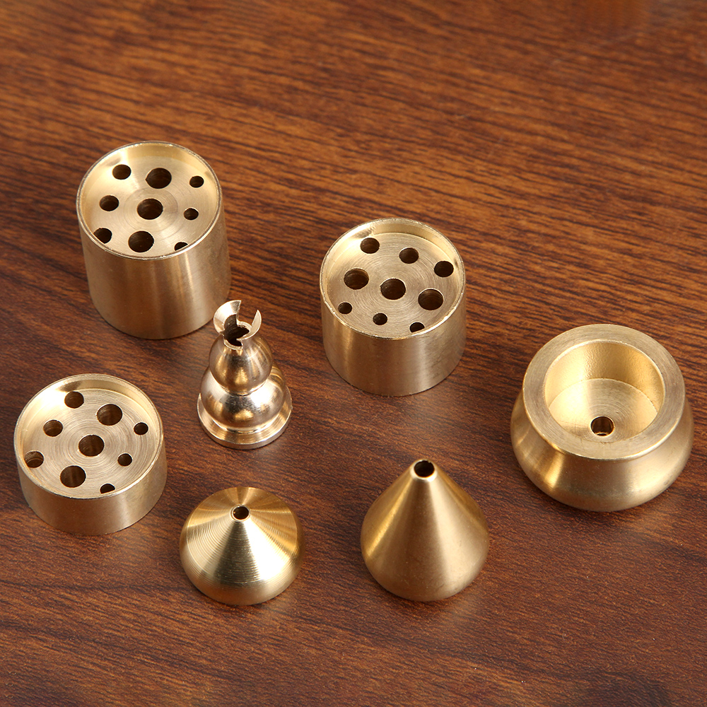 黄铜九孔香插多孔水滴香座家用