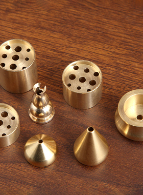 黄铜九孔线香香插多孔水滴香座家用香炉香托小香插礼佛三支香九孔