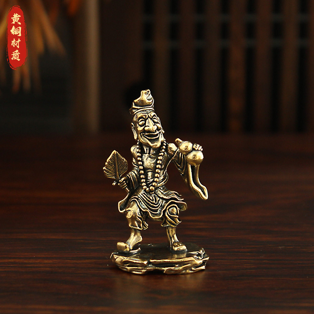 活佛济公黄铜桌面摆件图片
