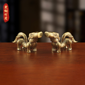 黄铜三星堆文创小礼物立人神兽桌面摆件纯铜工艺品小摆饰跨境新品