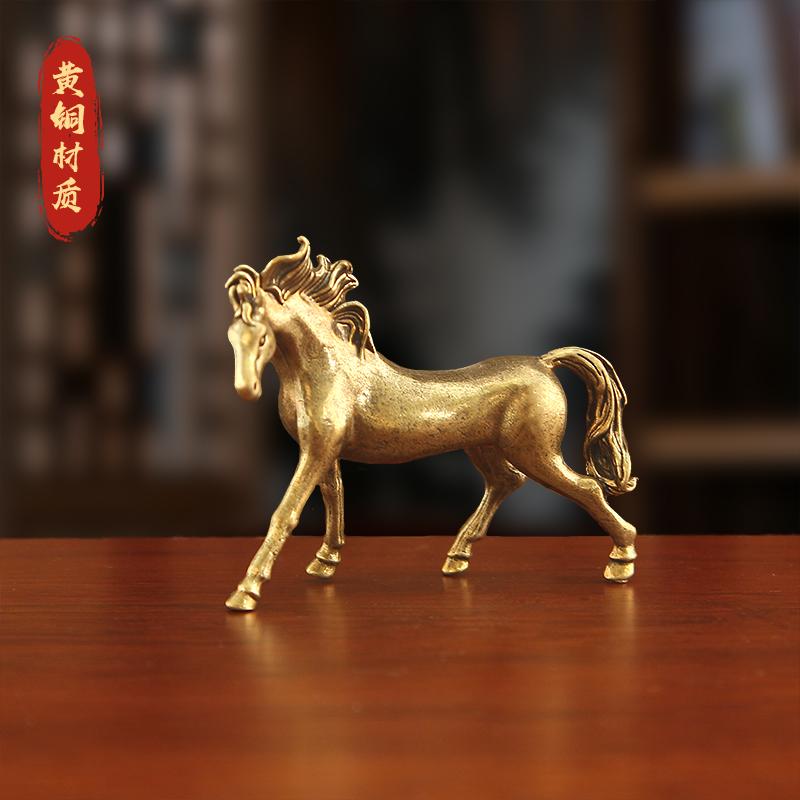 实心纯黄铜办公桌面小摆件