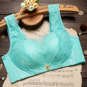 【2件送内裤】无钢圈厚款聚拢背心式深V女内衣调整型收副乳文胸