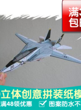 能飞的飞机 F-14 Tomcat 3d纸模型 DIY手工