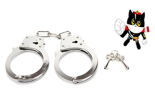 道具儿童节上课无聊恶搞玩具扮演儿童手铐角色演出恶作剧