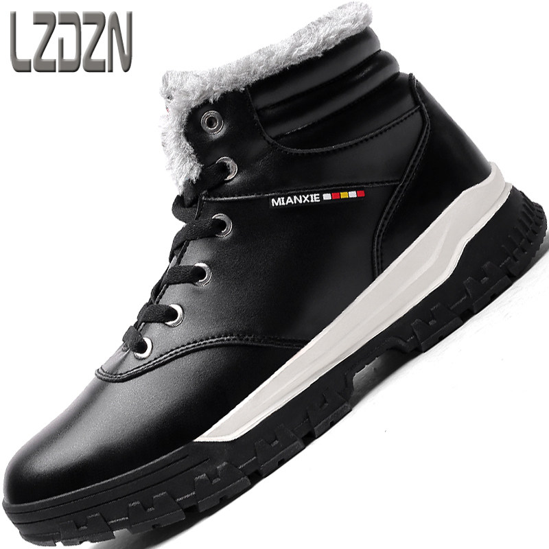 户外防水雪地靴冬天男鞋冬靴保暖青少年初中学生棉鞋冬季加绒棉靴|ruв категории Мужская обувь, сапоги - от Buy2taobao.com для оказания профессиональной услуги покупки агента Taobao