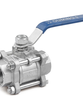 304不锈钢3片式球阀316三片式球阀3pc丝口Q11F-16-64【重型加厚】