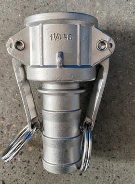 316L不锈钢304快速接头C型插销阴端母头外螺纹或焊接 带销卡扣接