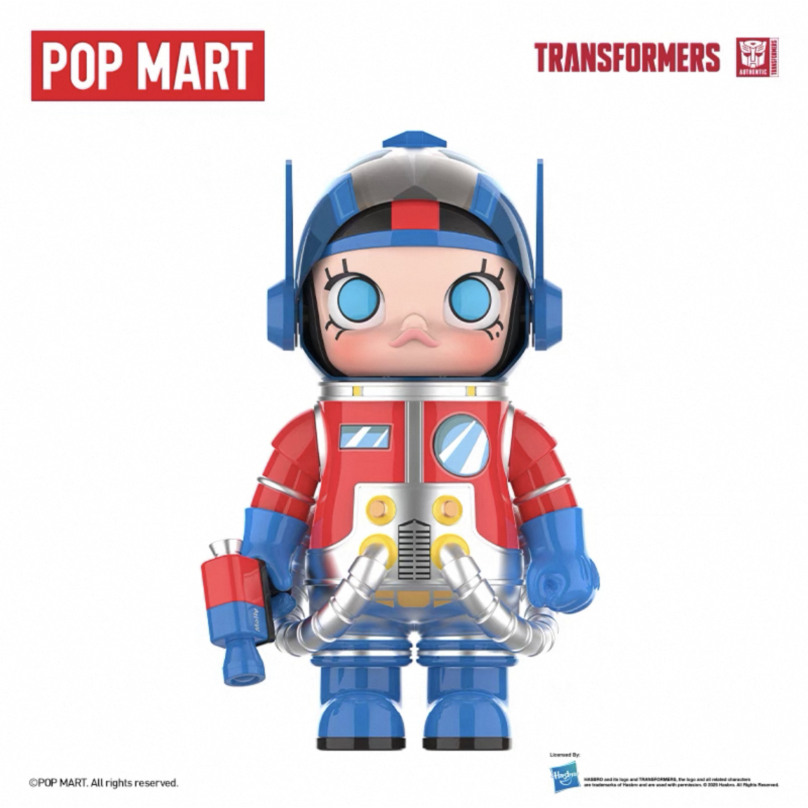 POPMART泡泡玛特MEGA SPACE MOLLY 400% 擎天柱潮流时尚摆件礼物