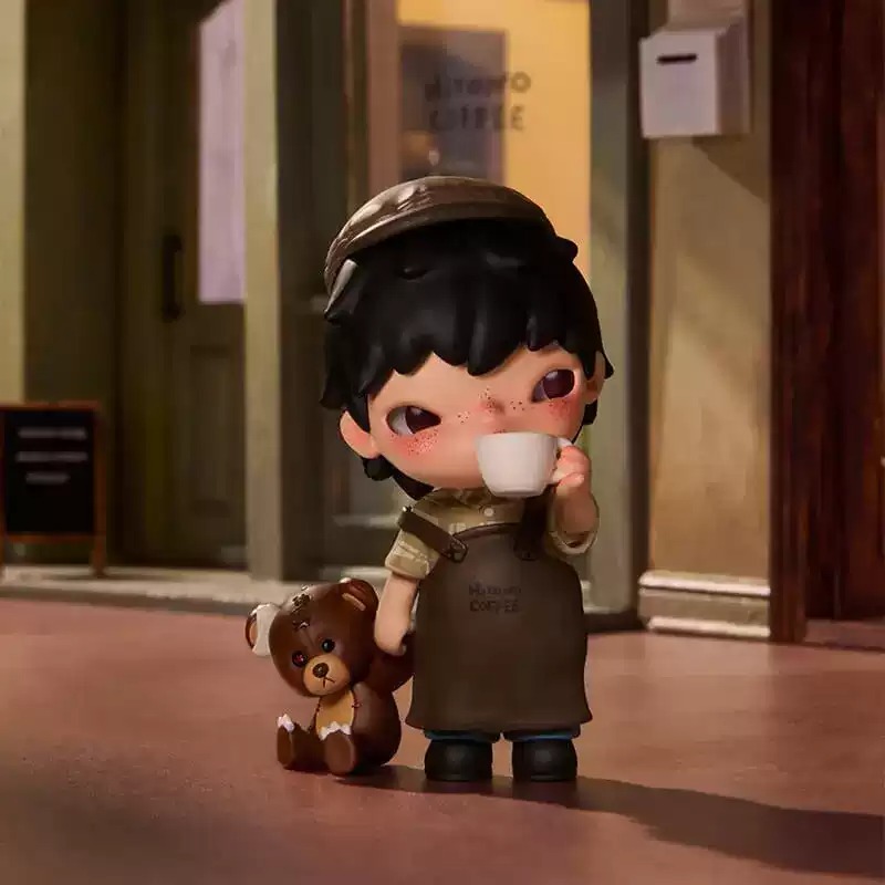 POPMART 泡泡码特 HIRONO 小野咖啡手办吊卡潮玩摆件礼物