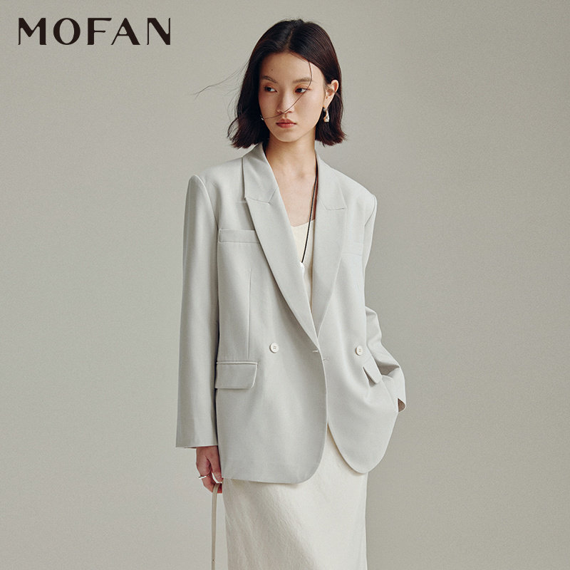 MOFAN摩凡时尚冰露色西装外套女图片