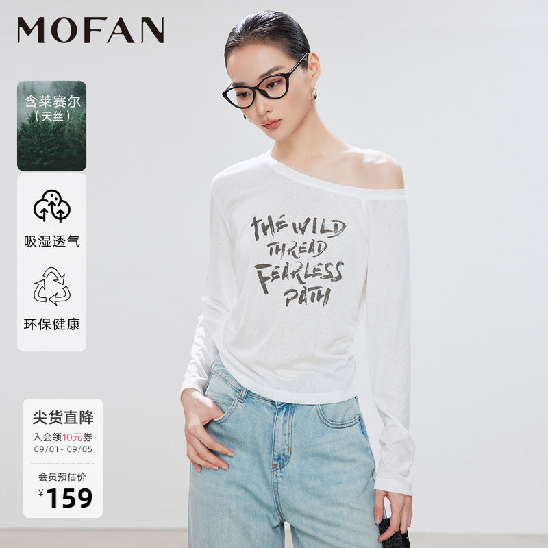 MOFAN摩凡夏新款字母印花T恤图片