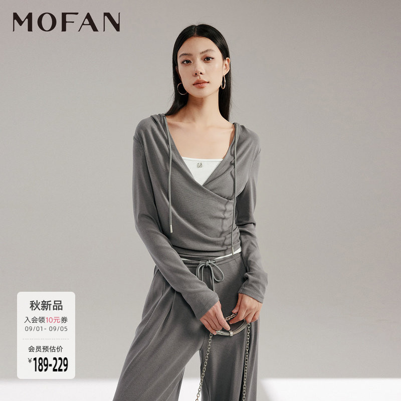 MOFAN摩凡秋新款灰色T恤图片