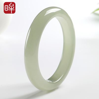 印象眸东陵玉手镯女款浅晴水平安镯玉镯子玉石正品生日礼物送女生