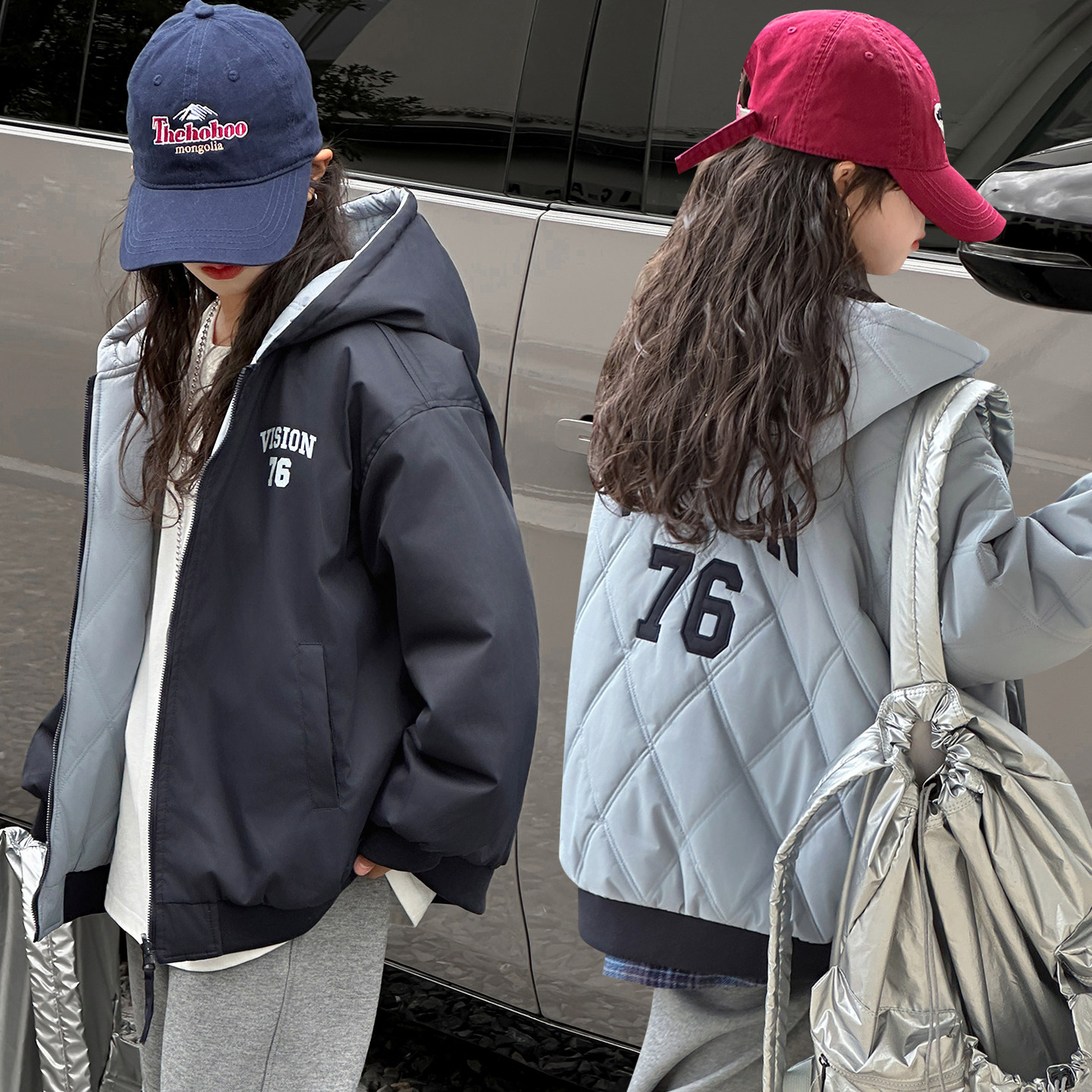 两面穿加厚棉服2025新款冬季儿童中大童冬款连帽棉衣洋气保暖棉袄,童装/婴儿装/亲子装,棉袄/棉服,淘宝优惠券,粉丝福利购,淘宝优惠卷