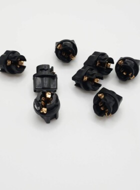 厂家直供T5汽车仪表灯座 汽车接插件铜接触件汽摩配件T5-V2黑色