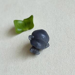 和田玉青海料浓烟紫萌宠小猪吊坠十二生肖猪挂件卡通项链坠可爱