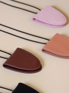 长款挂脖磁吸皮革墨镜挂绳