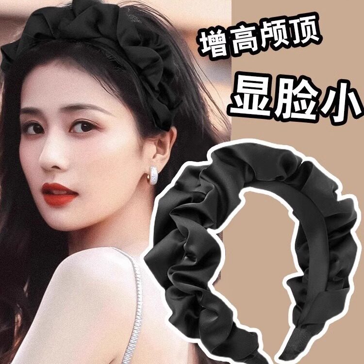 女士高颅顶神器露顶发箍高炉顶压发条韩系韩式发旅头箍显脸小头颅图片