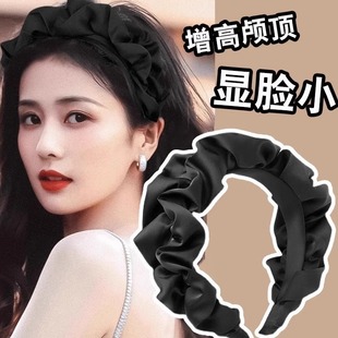 女士高颅顶神器露顶发箍高炉顶压发条韩系韩式发旅头箍显脸小头颅