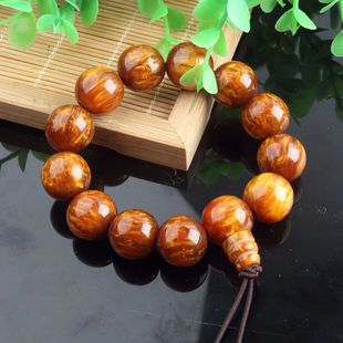 金丝海柳2.0男士 单圈民族风貔貅手 佛珠手串葫芦头款 108颗多圈