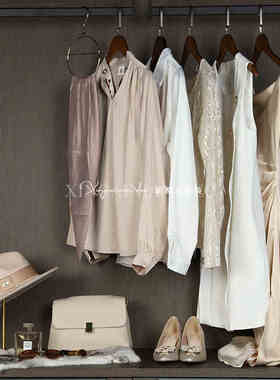 优雅女士衣柜样板房衣帽间摆件奶油风软装家居饰品摆件衣柜软装