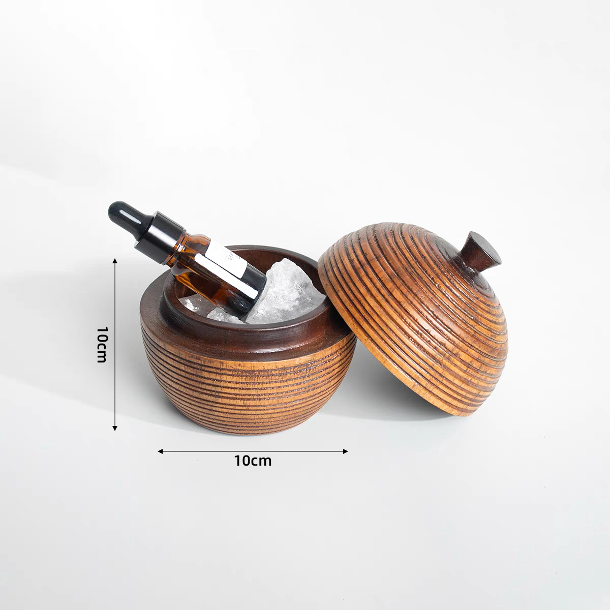 【晶石精油组合】样板间衣帽间道具摆件香薰晶石水晶碗组合