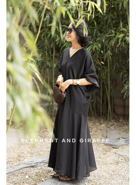 大象和长颈鹿 诗意绮梦 婉约与现代相融合立裁鱼尾连衣裙 505410