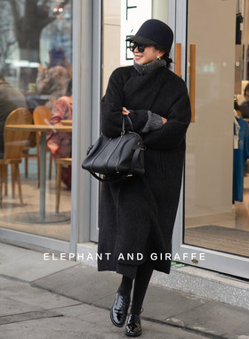 12/29 10:00 安第斯之礼 进口苏力立领廓形羊驼毛长大衣 512410