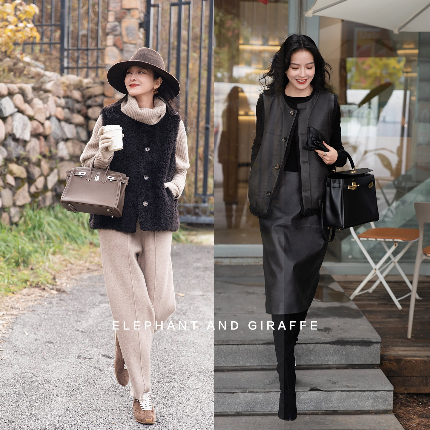 双十一新品 限时八折 双面穿乌木棕珍珠卷乐芙兰拉贡马甲 510206