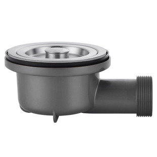 厨房下水管配件下水器陶瓷洗衣盆岩板盆高位侧排节省空间排水管道