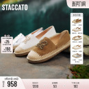 休闲平底鞋 小燕麦渔夫鞋 9UA37AA6 碎金海岸大麦鞋 思加图2026新款