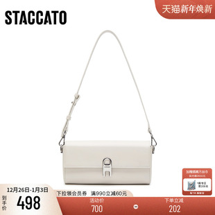 思加图2025新款 精致小方包腋下包手提包单肩斜挎女包X8131AX5