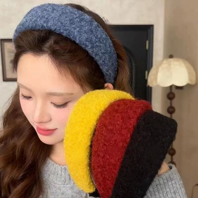 羊羔毛宽边高颅顶发箍d3557【鹿儿岛】