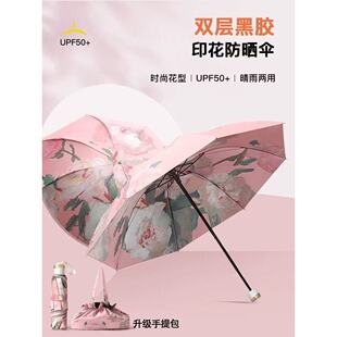 双层双面花晴雨两用太阳伞d3299【CH】