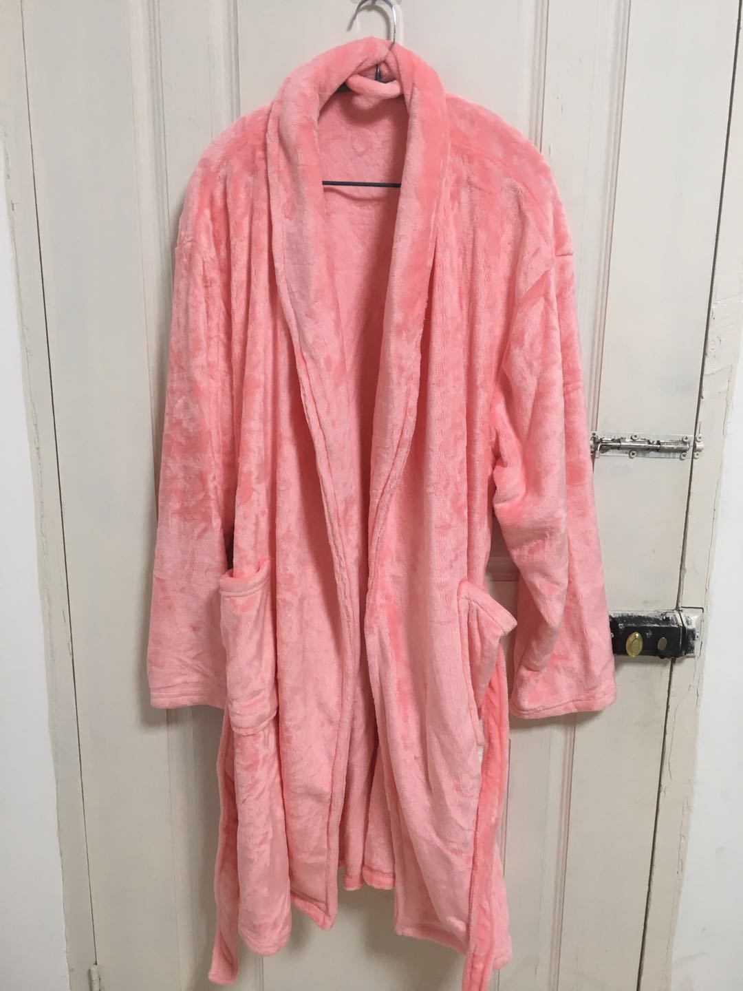 冬季珊瑚绒加厚甜美风女士浴袍