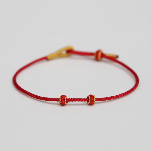 手绳红绳手链半成品细可串黄金转运珠穿饰品diy手工编织绳本命年