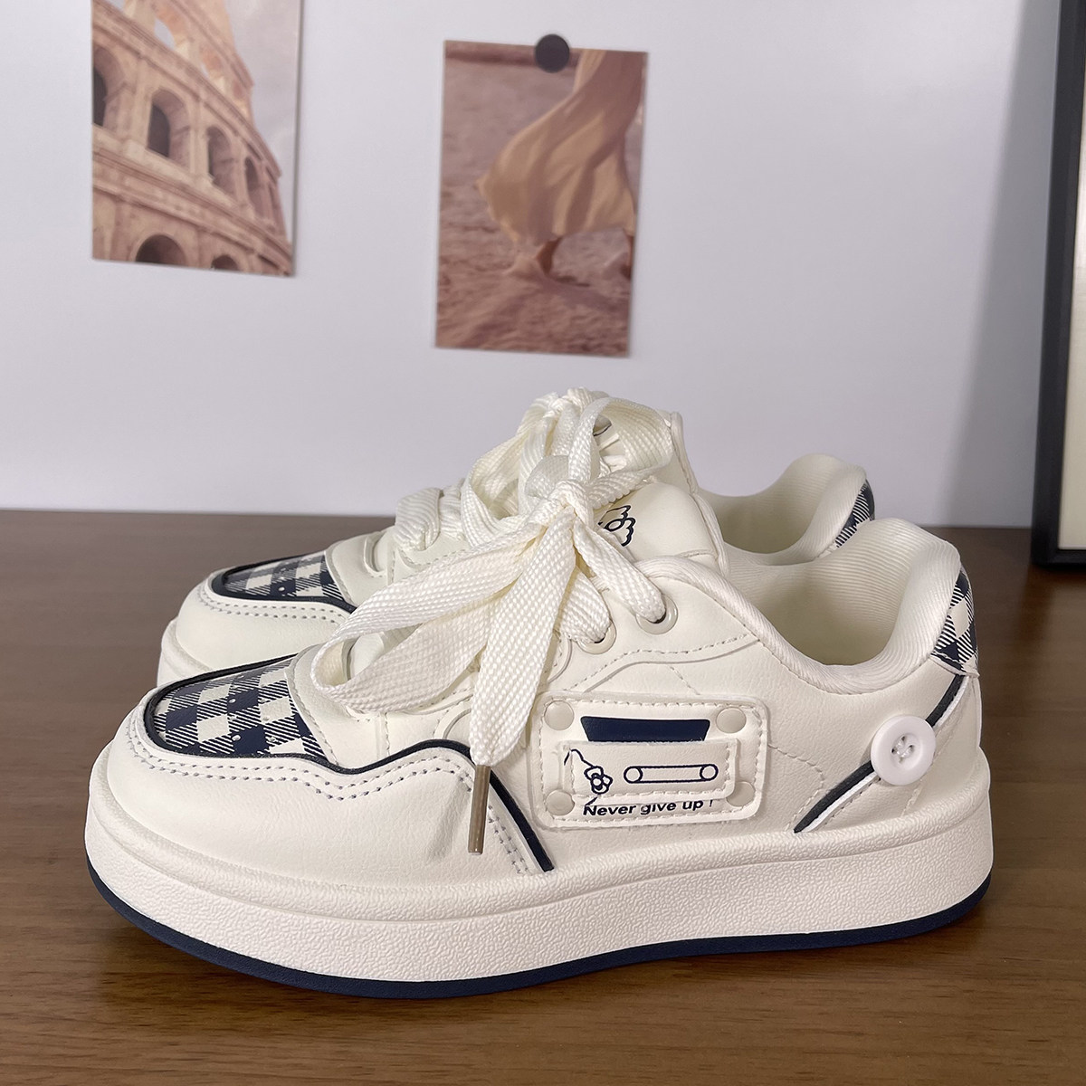 2026新款韩系小白鞋ins休闲春季百搭网红平底轻便舒适板鞋女款潮,女鞋,休闲板鞋,淘宝优惠券,粉丝福利购,淘宝优惠卷