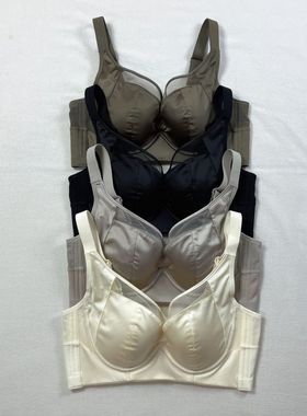 缎面无痕内衣薄款BC杯软钢圈聚拢上托防外扩调整收副乳69108文胸