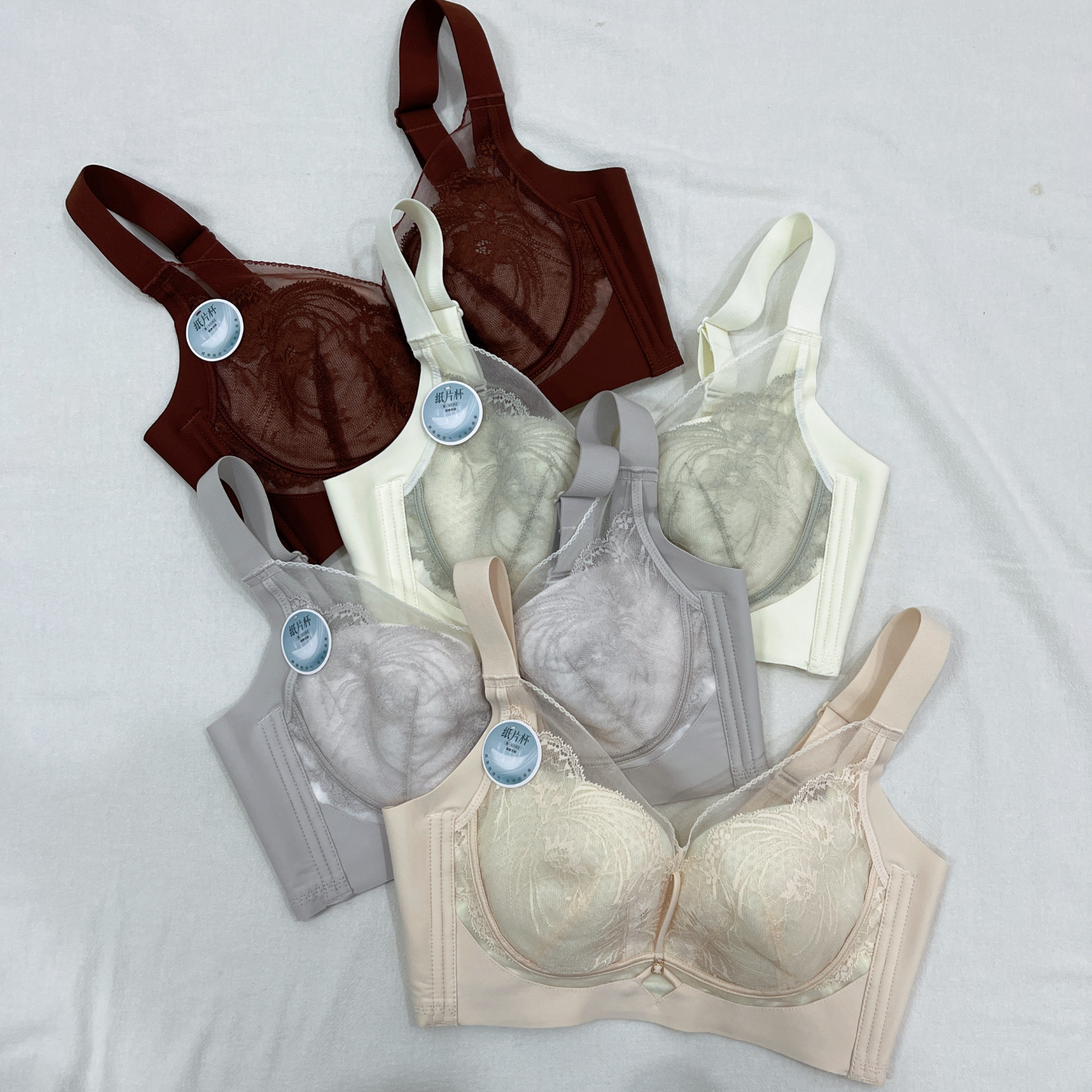 无磁超薄纸片杯内衣女无钢圈大胸显小三明治C杯聚拢调整型文胸罩,女士内衣/男士内衣/家居服,文胸,淘宝优惠券,粉丝福利购,淘宝优惠卷
