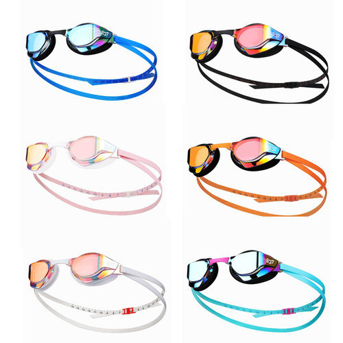 韩国sd7泳镜防水防雾高清专业游泳眼镜镀膜竞速有胶圈泳镜游泳镜