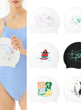 2024韩国JKUSS硅胶泳帽炫彩防水护耳成人儿童专业硅胶游泳帽泳帽