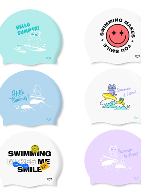 新款韩国sd7硅胶泳帽防水不勒头护耳成人训练游泳儿童男女游泳帽