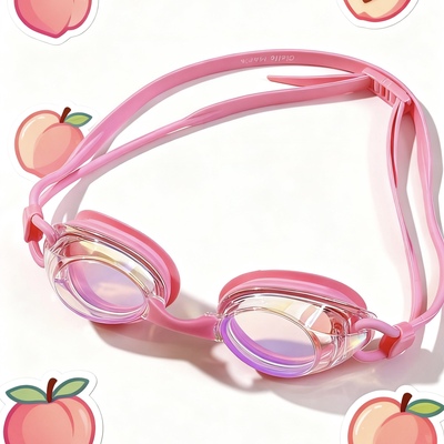 ciellemarin喜马林高清纳米手搓防雾防刮花纯色近视比赛竞速泳镜