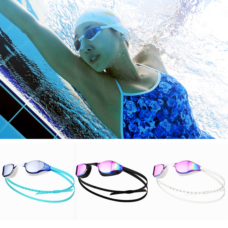 韩国sd7泳镜防水防雾专业游泳眼镜镀膜竞速有胶圈专业泳镜游泳镜